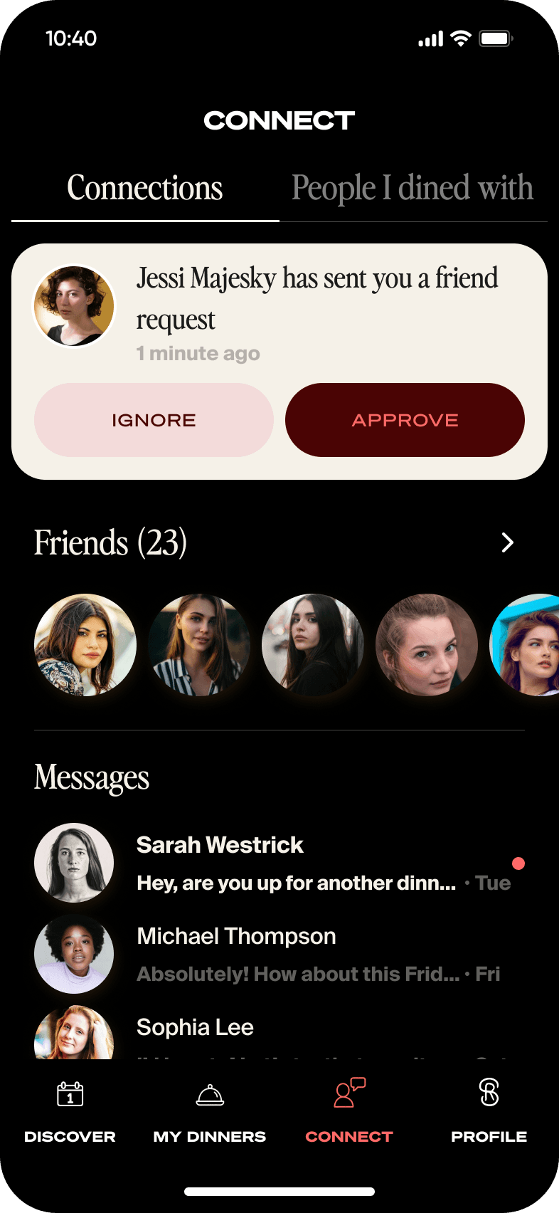 SocialReserv App Screen 4
